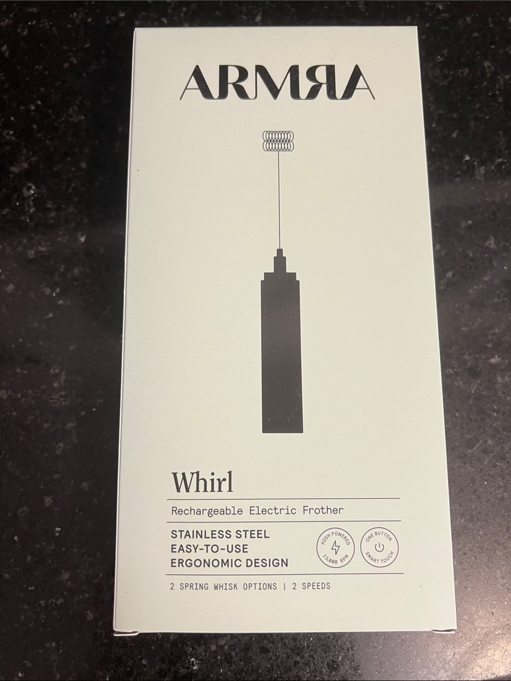 NIB NEW Armra Electric Rechargeable Frother Milk Colostrum Baking Coffee